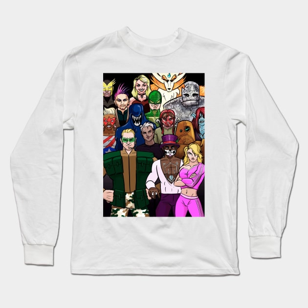 Action Figures Issue Eight: Crawling Through the Wreckage Long Sleeve T-Shirt by PatriciaLupien